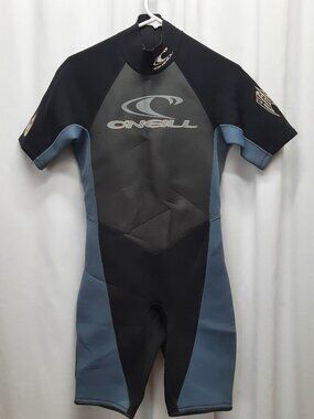 O'Neill Hammer Series Men's Wetsuit Size Medium Black/Blue Surfing Beach Jetski